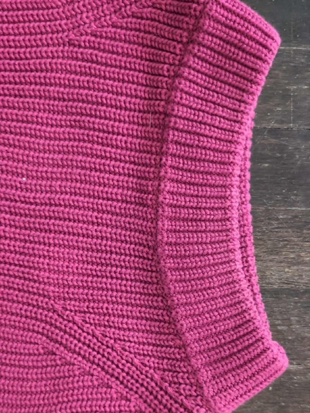 Talbots Raspberry Knit Sweater 100% Cotton - Picture 3 of 9